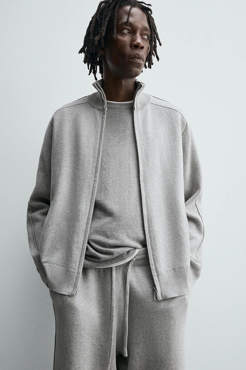 GILET EN MAILLE ZIPPÉ