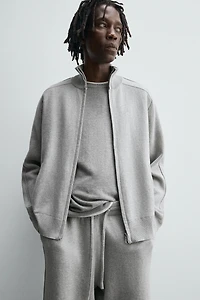 GILET EN MAILLE ZIPPÉ
