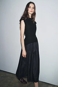 ZW COLLECTION COMBINATION MIDI DRESS