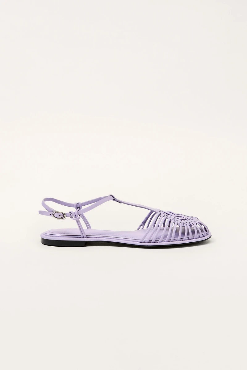 LIMITED EDITION WOVEN LEATHER FISHERMAN SANDALS