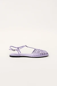 LIMITED EDITION WOVEN LEATHER FISHERMAN SANDALS