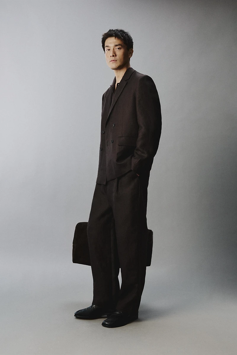 100% LINEN SUIT PANTS