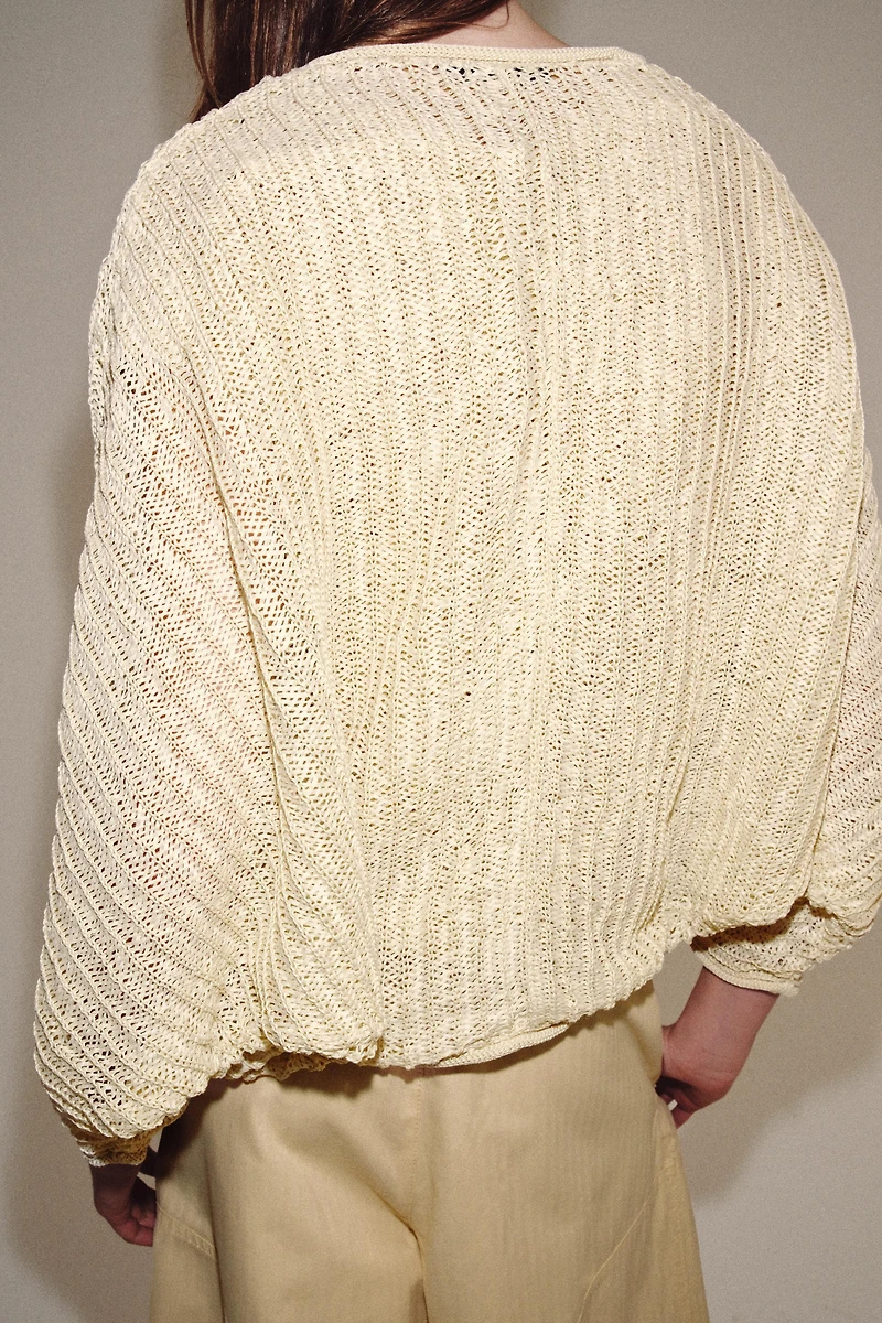 OPEN KNIT JACKET