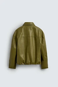 FAUX LEATHER JACKET