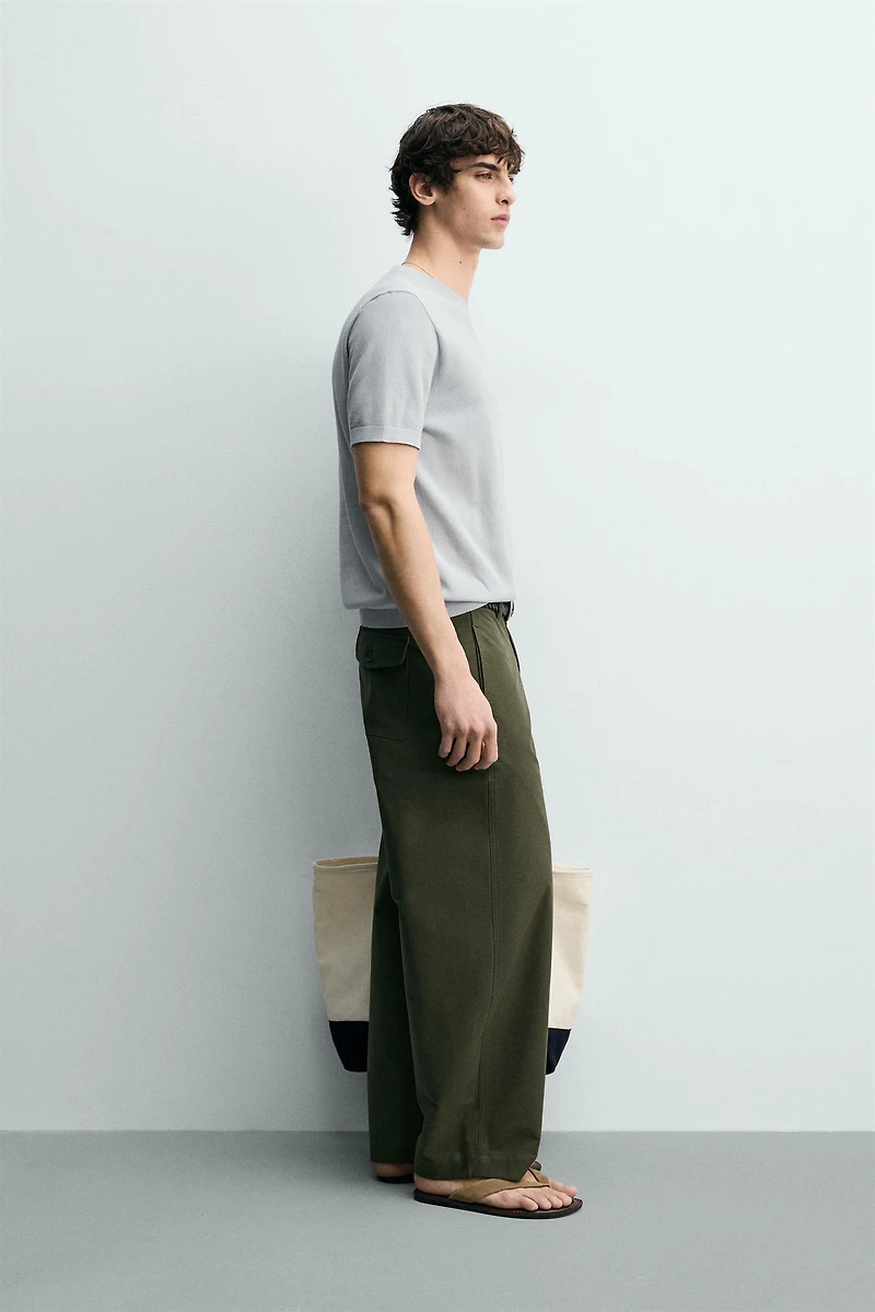 RELAXED FIT KNIT T-SHIRT