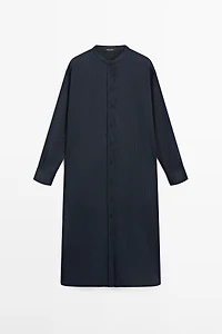 Flowing midi shirt dress