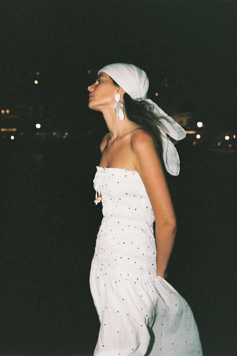 ROBE MIDI POMPONS