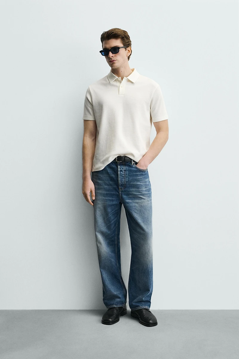 WAFFLE TEXTURE POLO