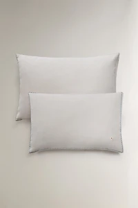 KIDS' FLORAL AND STRIPE PILLOWCASE