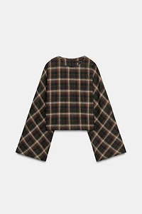 HAUT À CARREAUX EN COTON