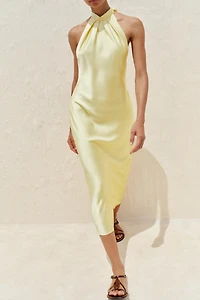ROBE MIDI HALTER