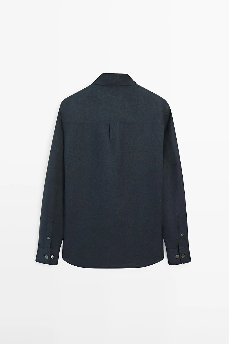 Chemise regular fit 100 % lin lourd