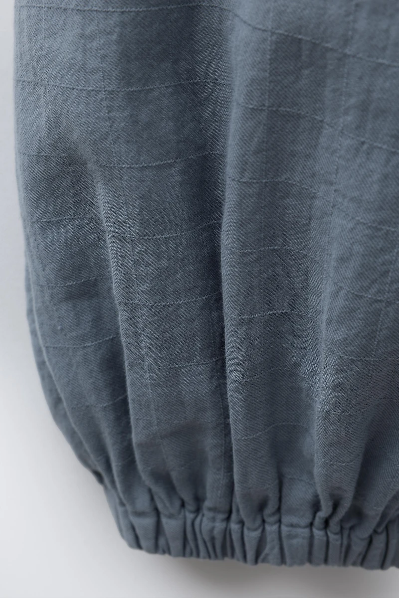 FLOWY PANTS WITH ELASTIC TRIM
