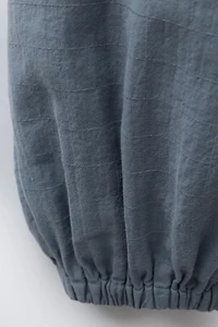 FLOWY PANTS WITH ELASTIC TRIM