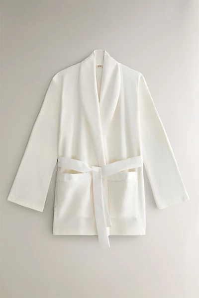 ROBE DE CHAMBRE COURTE EN POLAIRE