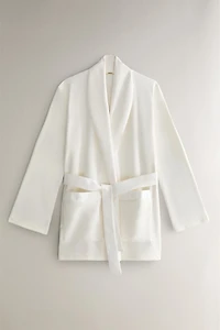 ROBE DE CHAMBRE COURTE EN POLAIRE