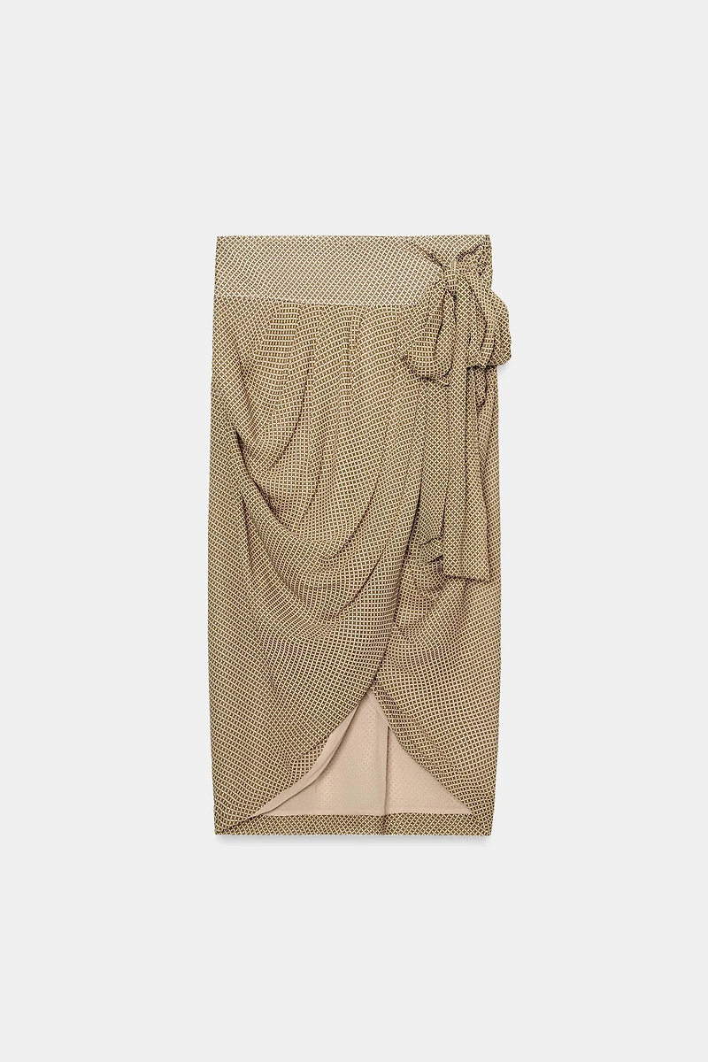 DRAPED PRINTED SKIRT ZW COLLECTION