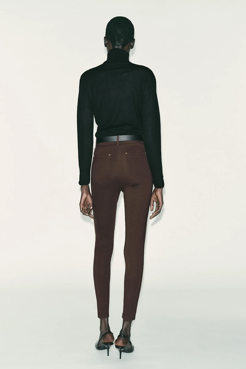 JEGGING TAILLE MI-HAUTE AVEC CEINTURE