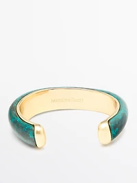 Bronze effect patina bracelet