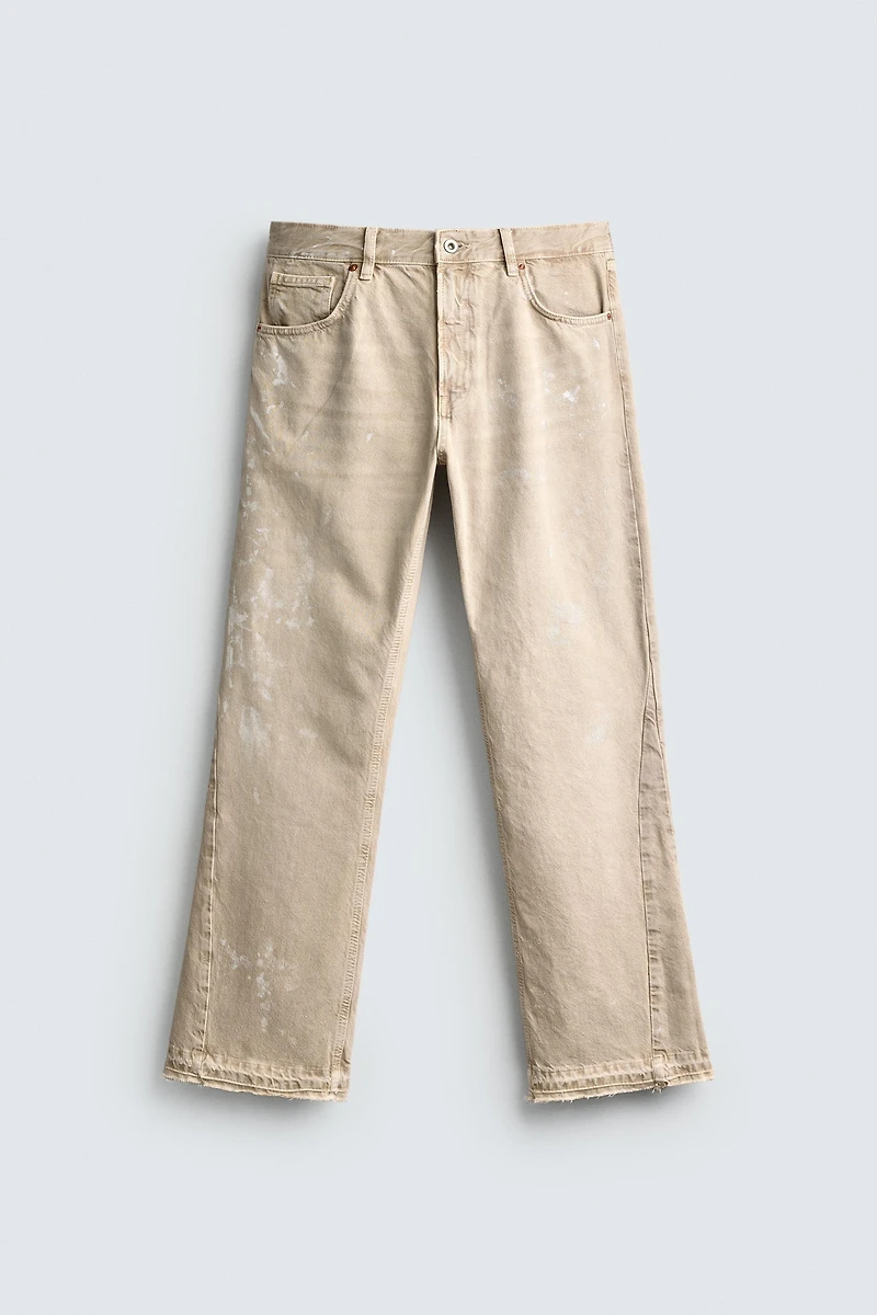 PAINT SPLATTER FLARE FIT JEANS