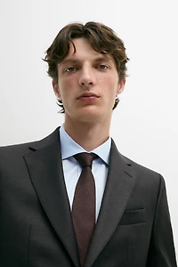 100% cool wool suit blazer
