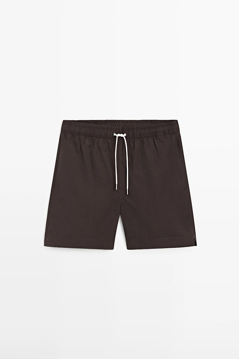 Solid Swim Trunks