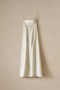 CHEMISE DE NUIT LONGUE SATIN