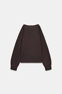 CUT-OUT KNIT JUMPER