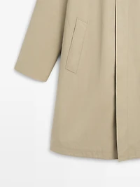 Lightweight cotton trench coat