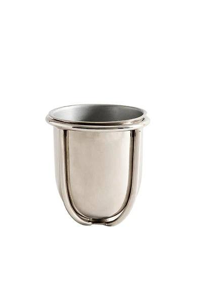 SHINY METAL TOOTHBRUSH HOLDER
