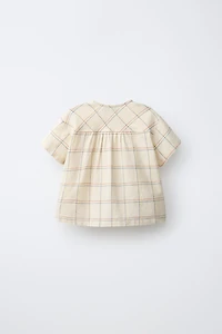 CHEMISE À CARREAUX BRODÉE