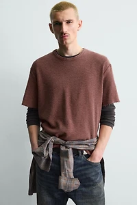 WASHED KNIT T-SHIRT