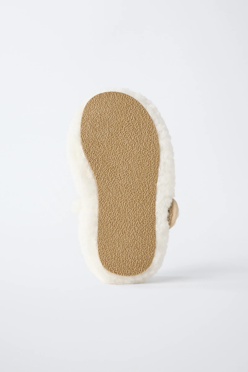 BALLERINES EFFET PEAU DE MOUTON