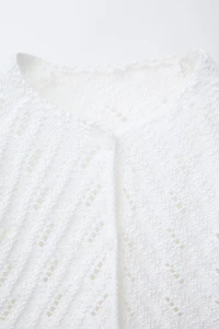 TEXTURED KNIT CARDIGAN