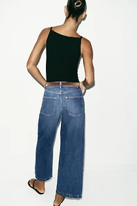 JEAN Z1975 LARGE ET COURT À CEINTURE