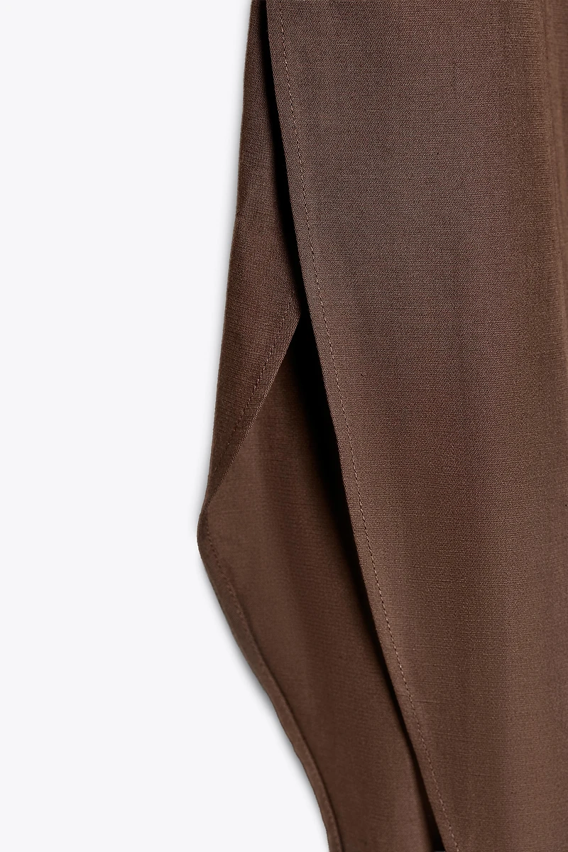 ZW COLLECTION WIDE-LEG PANTS WITH VENTS