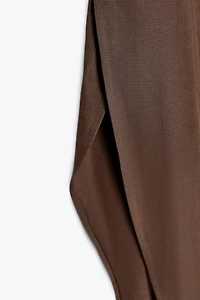 ZW COLLECTION WIDE-LEG PANTS WITH VENTS