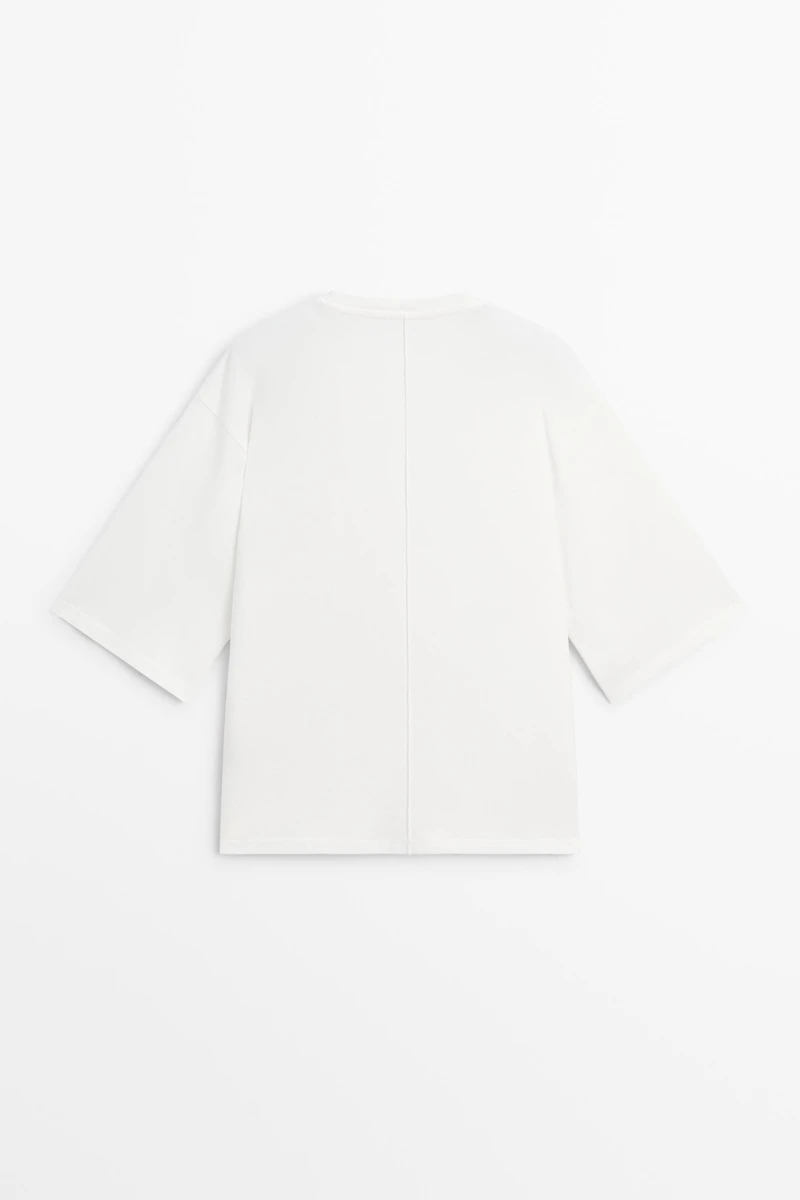 100% cotton short sleeve seamed T-shirt
