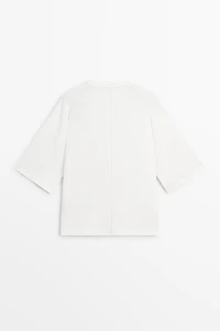 100% cotton short sleeve seamed T-shirt