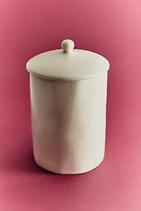 CERAMIC JAR WITH LID