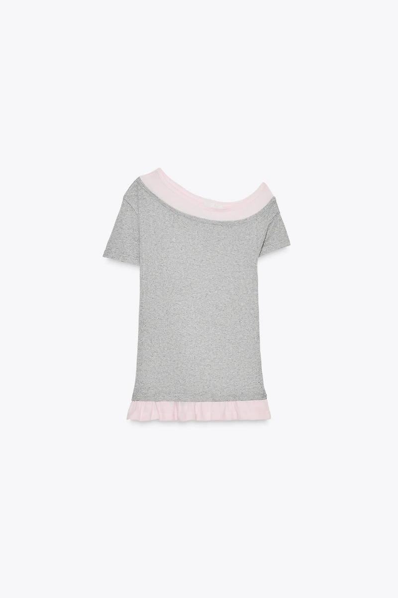 T-SHIRT DOUBLE ASYMÉTRIQUE