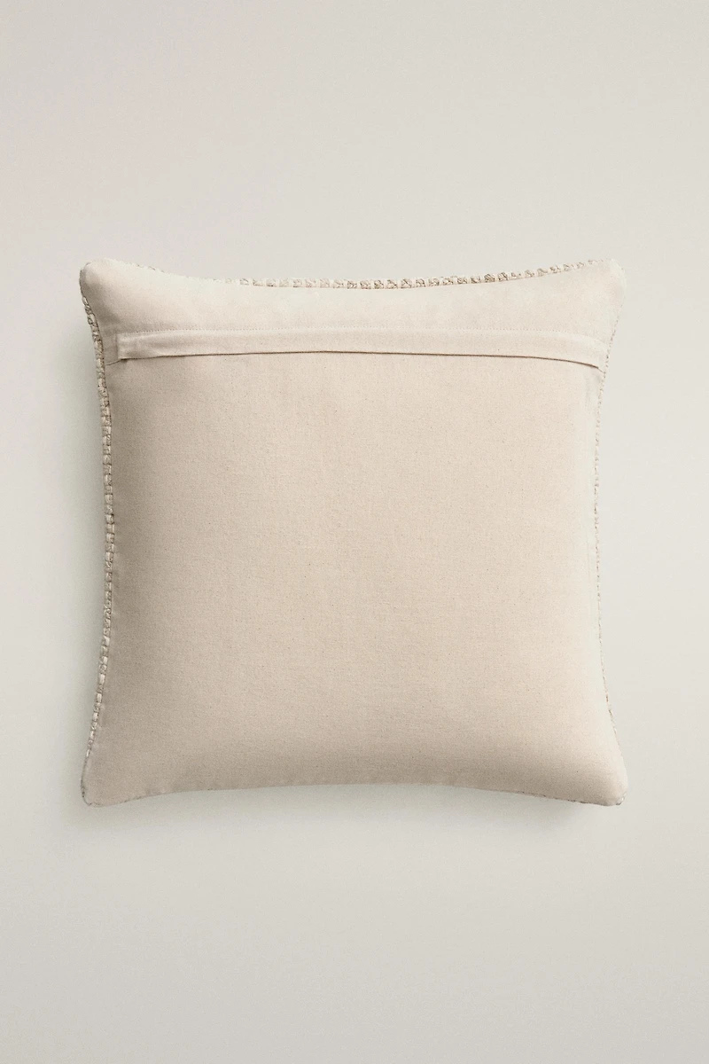 HOUSSE DE COUSSIN TRESSÉE