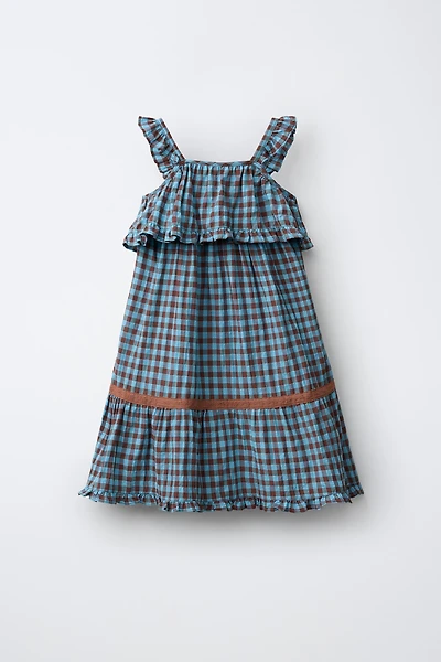 GINGHAM PRINT DRESS