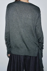 WOOL KNIT KNOT SWEATER