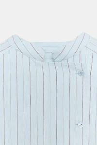 ZW COLLECTION ASYMMETRICAL STRIPED SHIRT