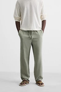 COTTON - LINEN PANTS