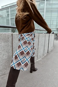 BERMUDA LONG À CARREAUX