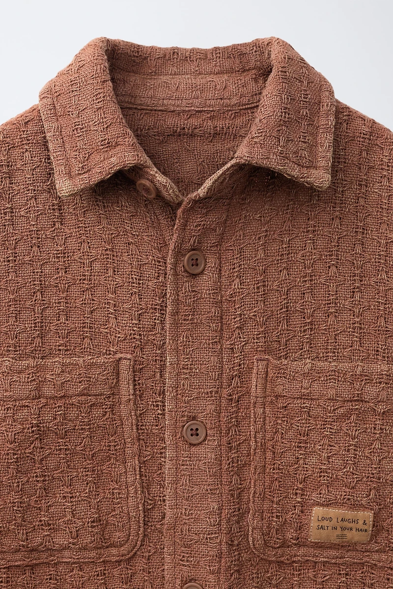 STRUCTURED POCKET OVERSHIRT