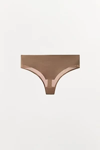 WIDE WAIST THONG WITH POLYAMIDE