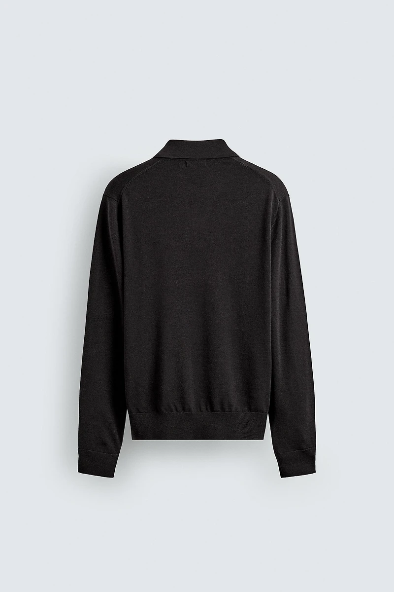 POLO EN MAILLE 100% LAINE